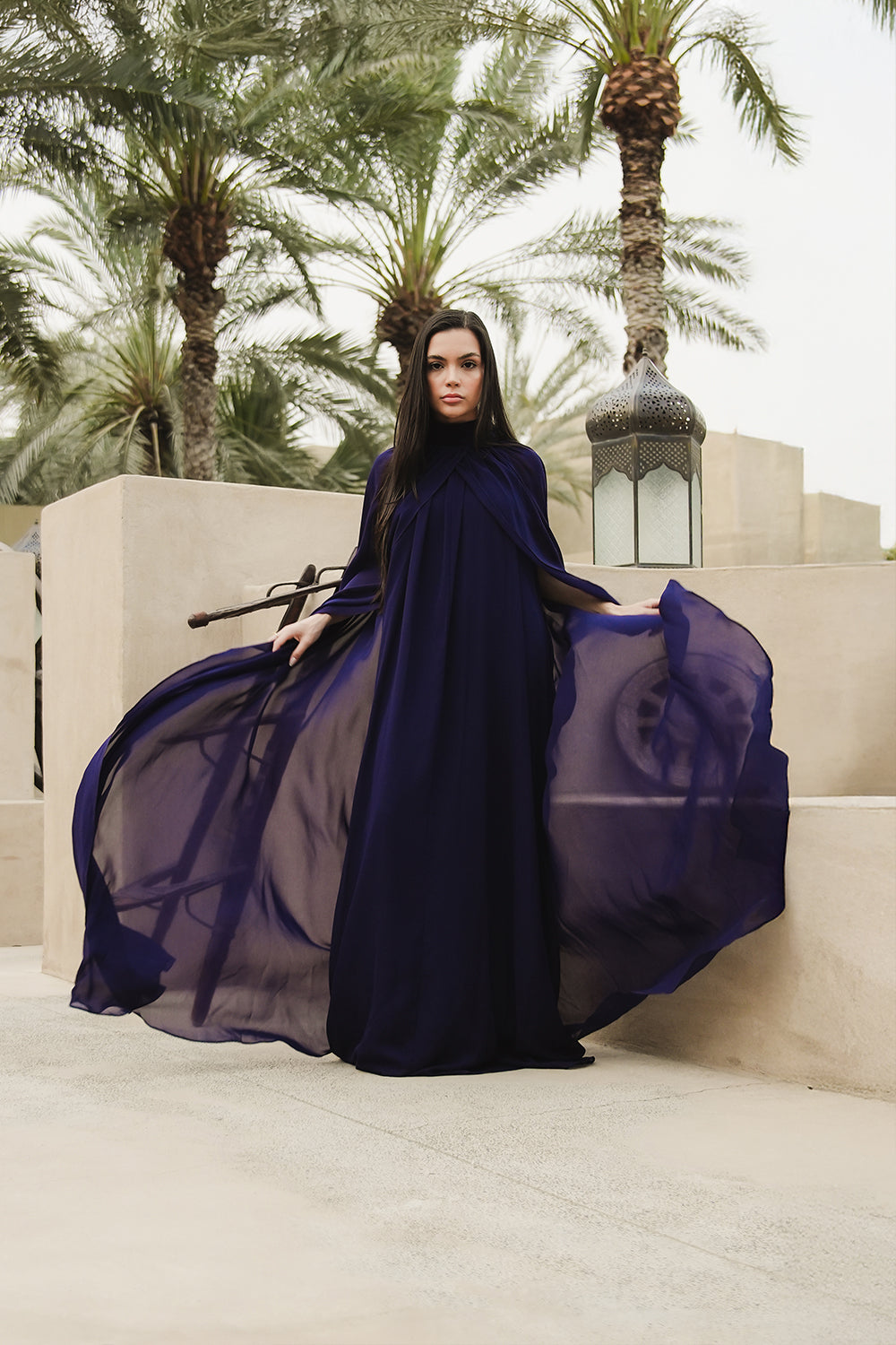 Midnight Meena Drape