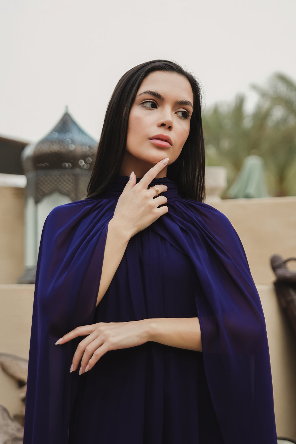 Midnight Meena Drape